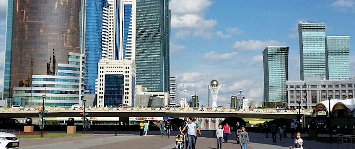 Stadtzentrum in Astana