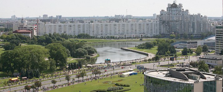Fluss Swislatsch in Minsk