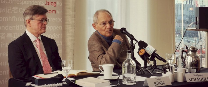 Wolfgang Schäuble, Ewald König bei korrespondenten.cafe